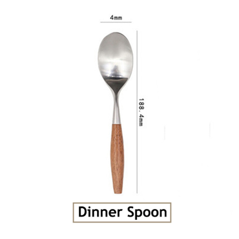 Stainless Steel Log Handle Cutlery Set - Image 8