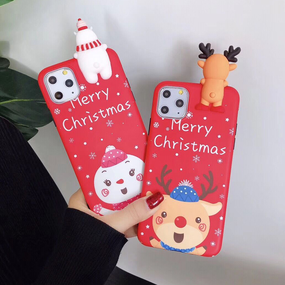 Christmas Elk & Santa Phone Case