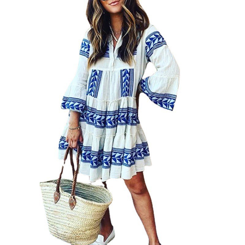 Summer Women's Ruffled Waist Dress - Image 3