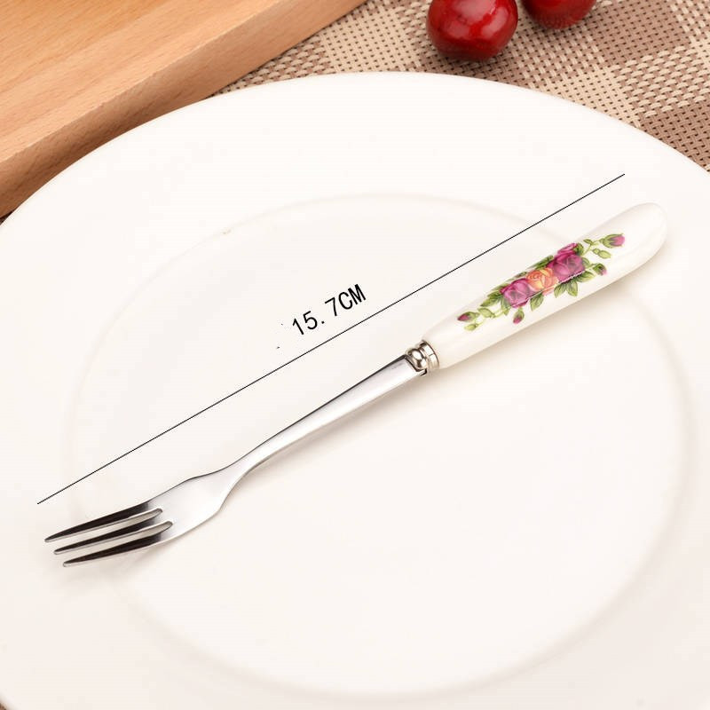 Stainless Steel Luxury Fruit & Fork Set - Image 5