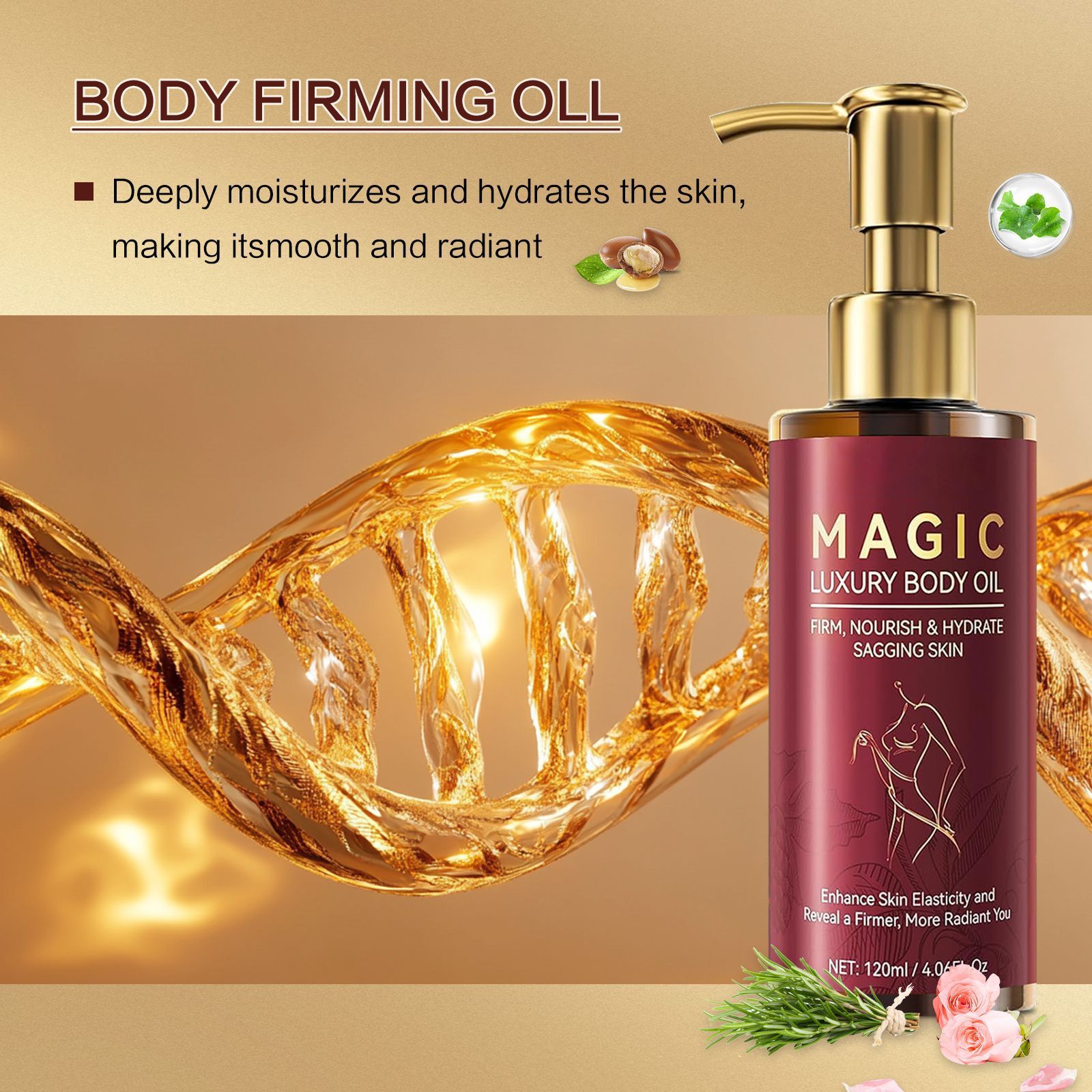 Natural Gentle Moisturizing Massage Body Oil