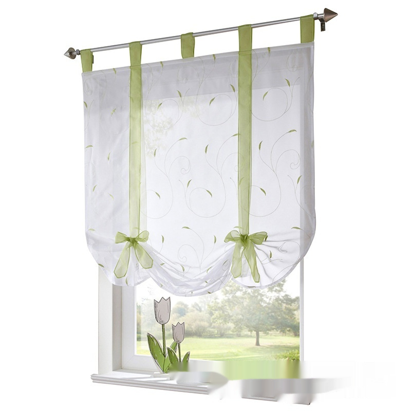 Embroidered Pastoral Adjustable Curtain - Image 9