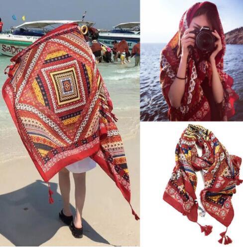 Indian Hippie Linen Beach Scarves