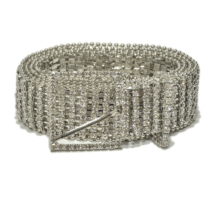 Bright Diamond and Crystal Chain Belt