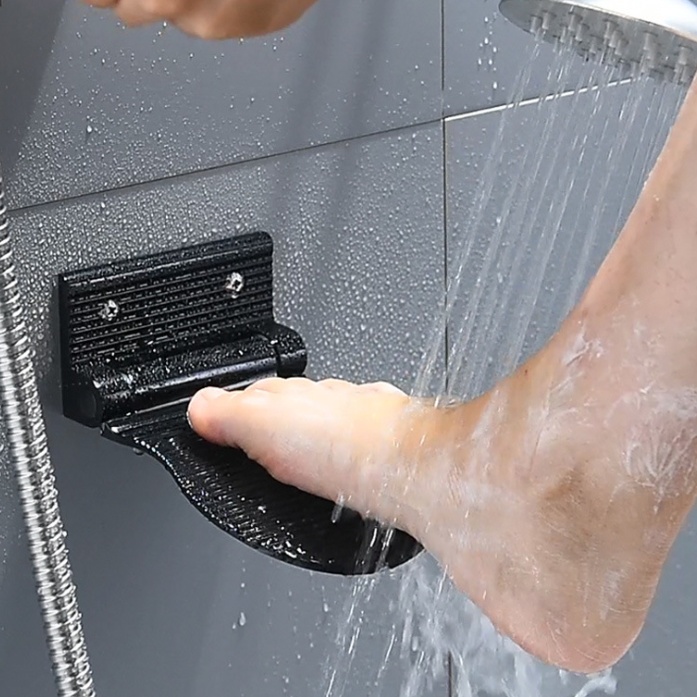 Auxiliary Bathroom Wall Foot Pedal