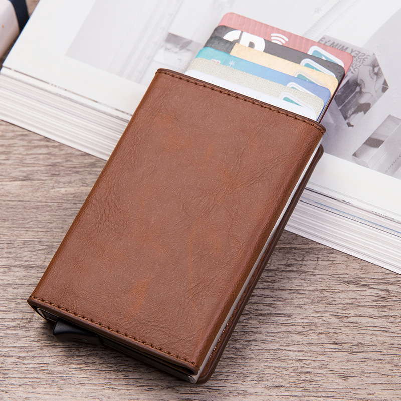 Creative Automatic Card PU Wallet