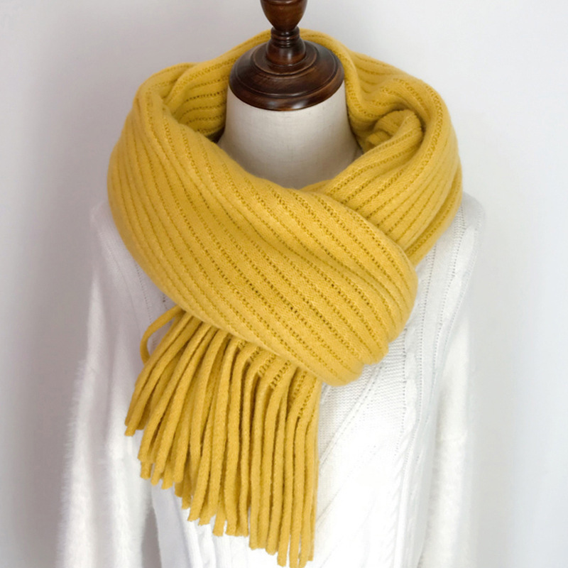 Versatile Knitted Couple Thickened Wool Scarf - Image 9
