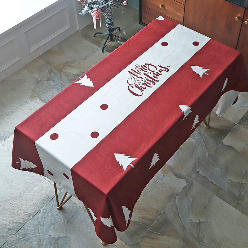 Red Table Cloth for Christmas & New Year Eve - Image 4
