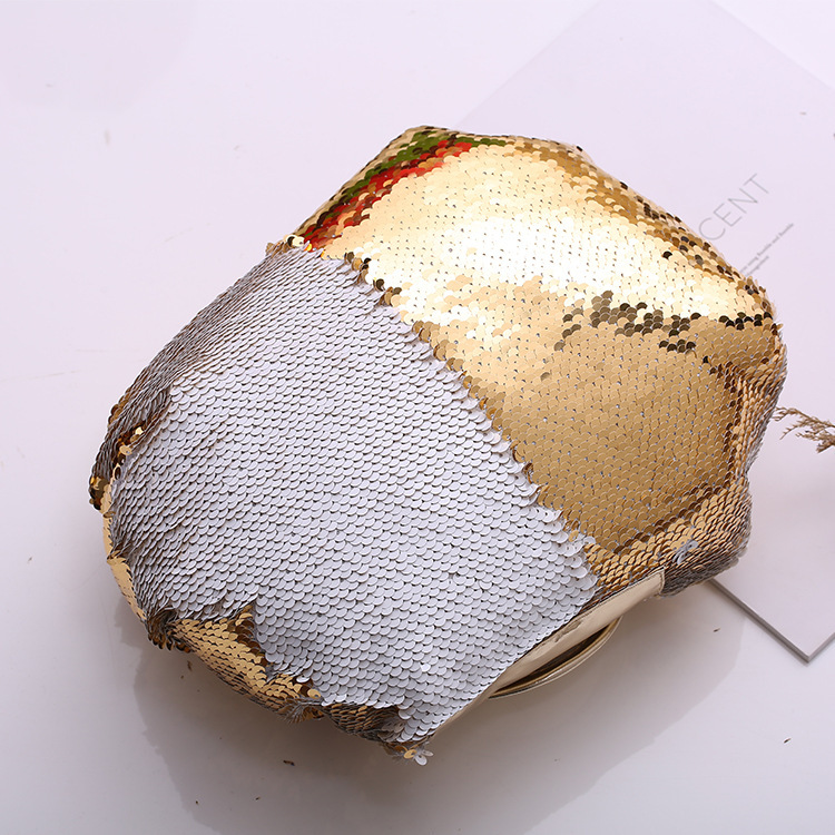Mermaid Sequins Drawstring Cosmetic Bag - Image 4