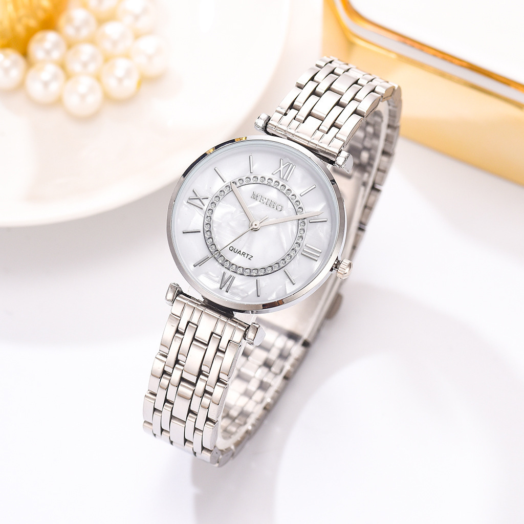 Ladies Alloy Steel Band Watch