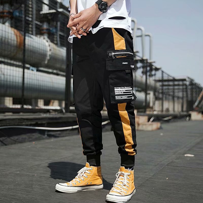 Multi-Pocket Trousers With Feet