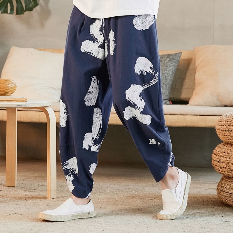 Printed Cropped Trousers - Image 4