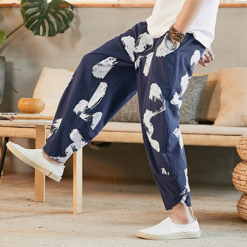 Printed Cropped Trousers - Image 2
