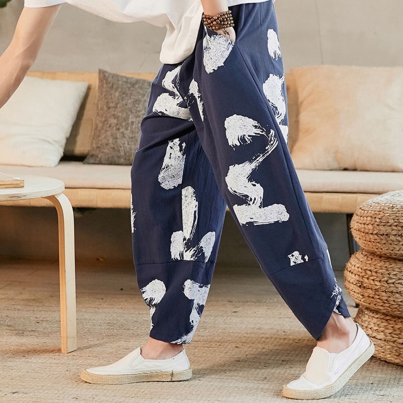 Printed Cropped Trousers - Image 5