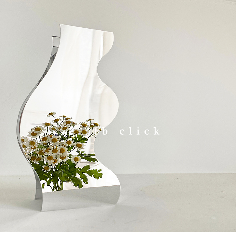 Acrylic Wave Surface Abstract Vase