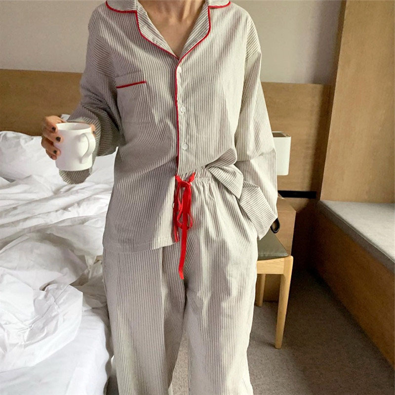 Casual Nightwear With Striped Trim - Image 5