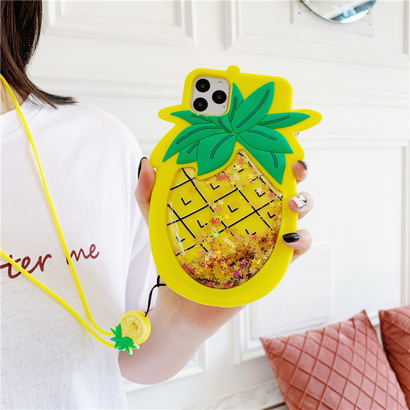 Decompression Quicksand Pineapple Phone Case - Image 4