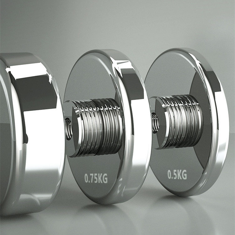 Stainless Steel Fitness Electroplating Dumbbell - Image 5