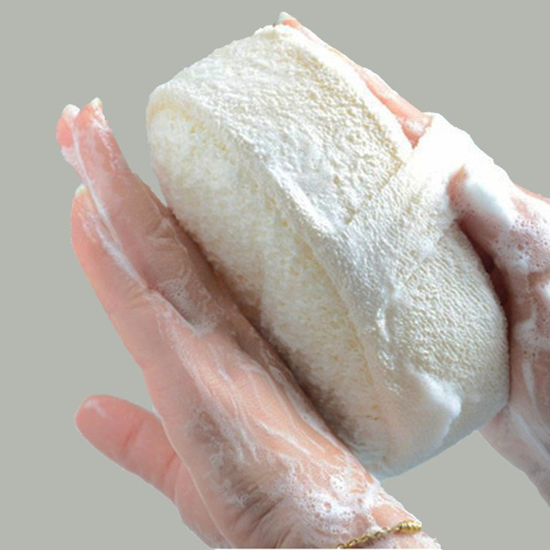 Exfoliating Natural Loofah Sponge Bath Towel