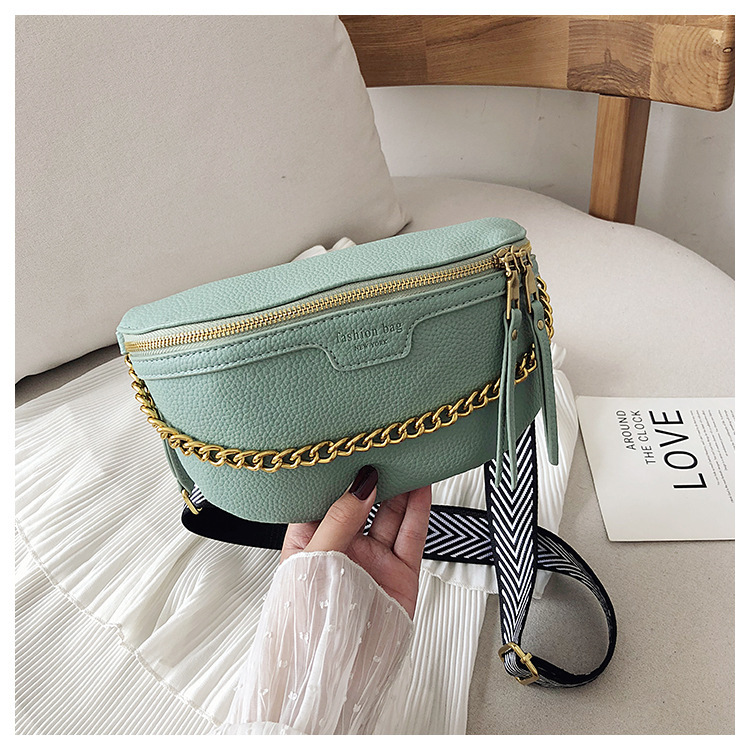 PU leather Chain Fanny Pack Bag - Image 6