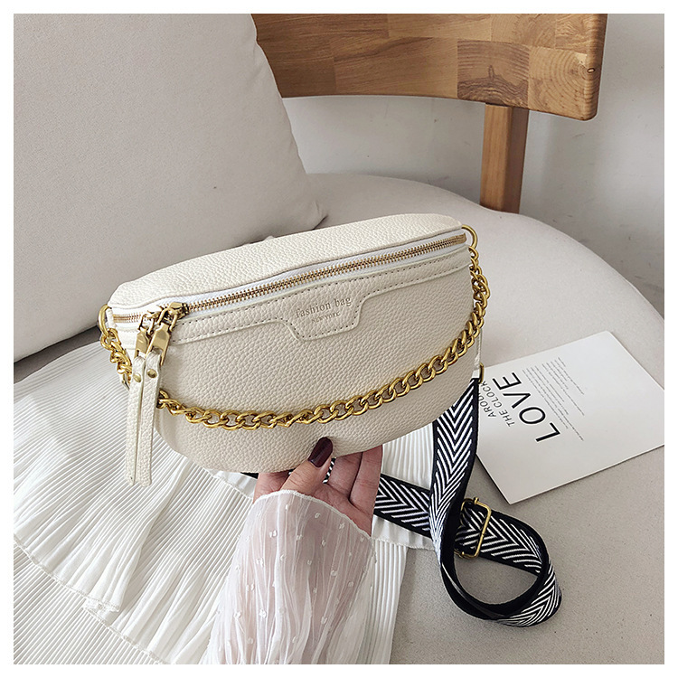 PU leather Chain Fanny Pack Bag - Image 5