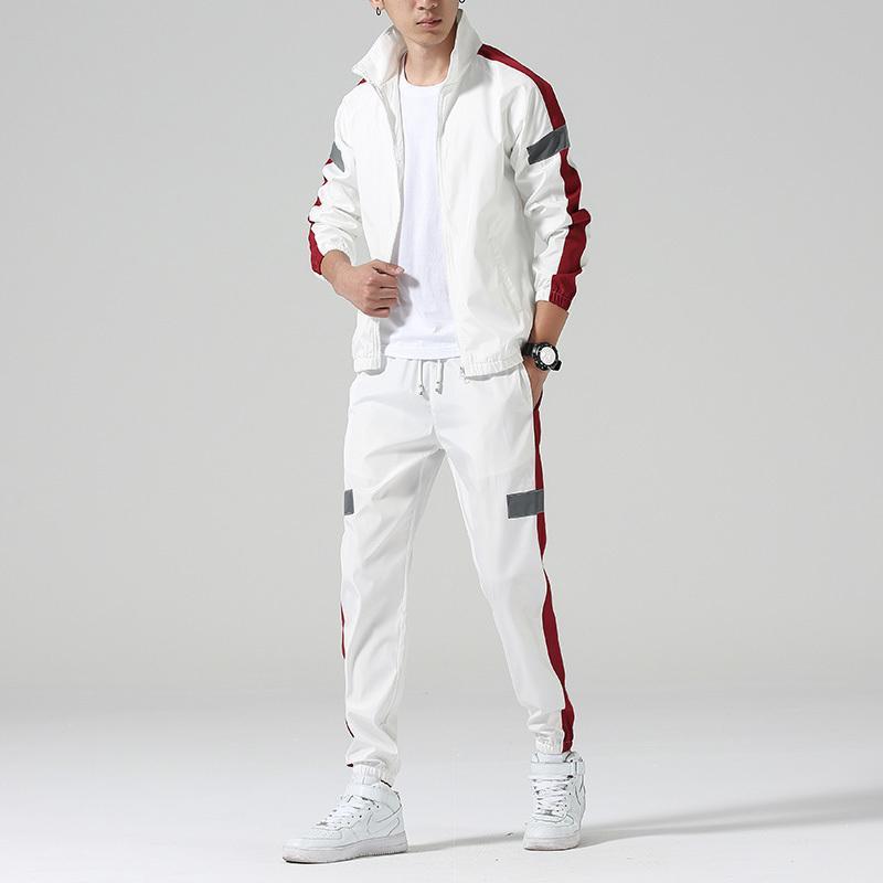 Stand Collar Jacket Sportswear Suit