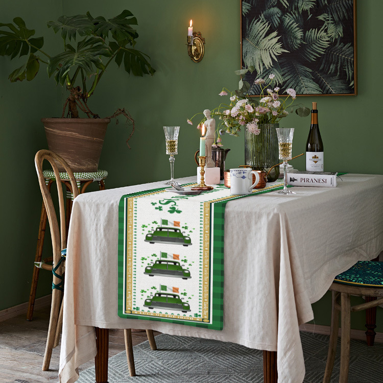 Lattice Cotton and Linen Decoration Tablecloth