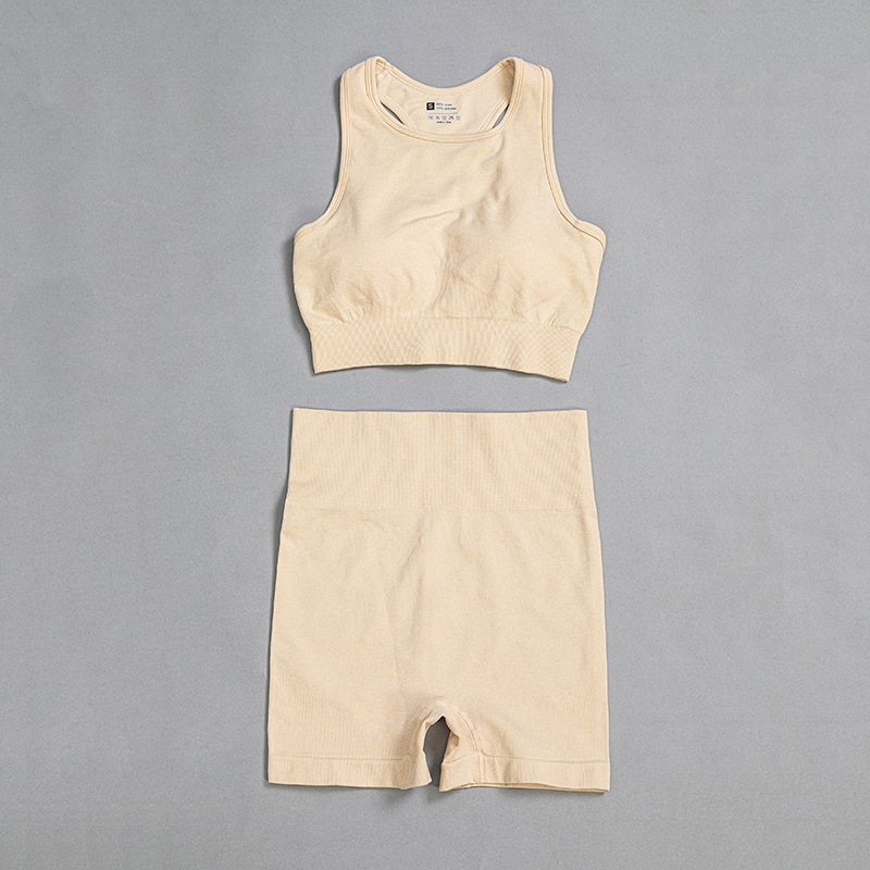 Yoga Wear Sports Bra Shorts Set - Image 9