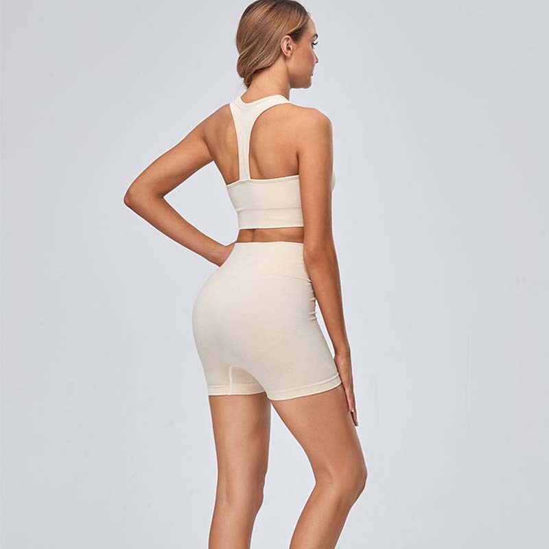 Yoga Wear Sports Bra Shorts Set - Image 8