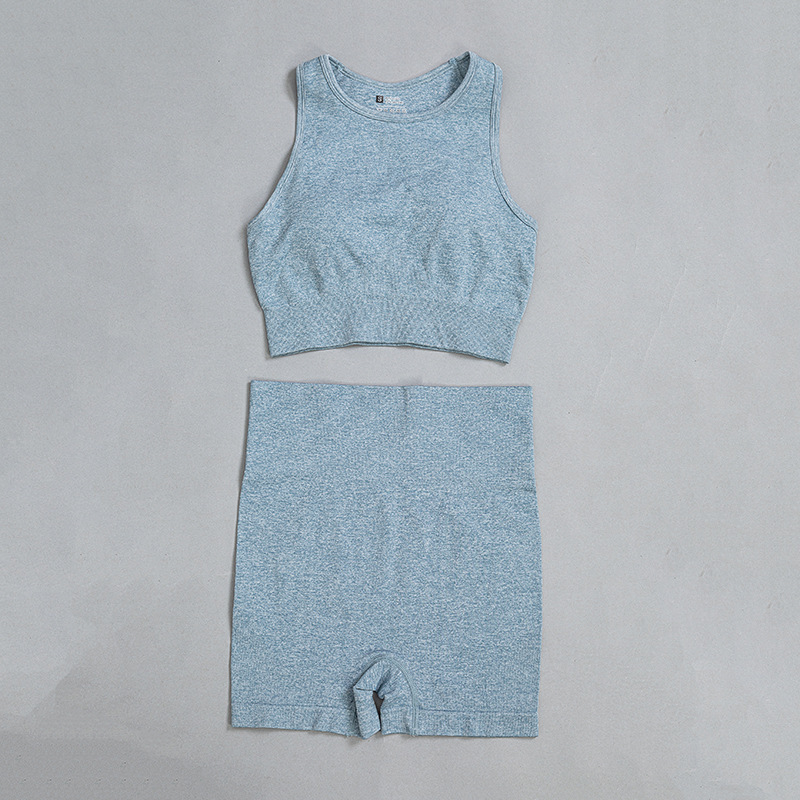 Yoga Wear Sports Bra Shorts Set - Image 4