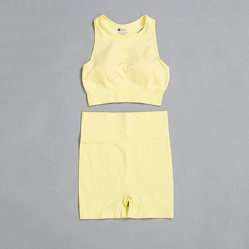 Yoga Wear Sports Bra Shorts Set - Image 6