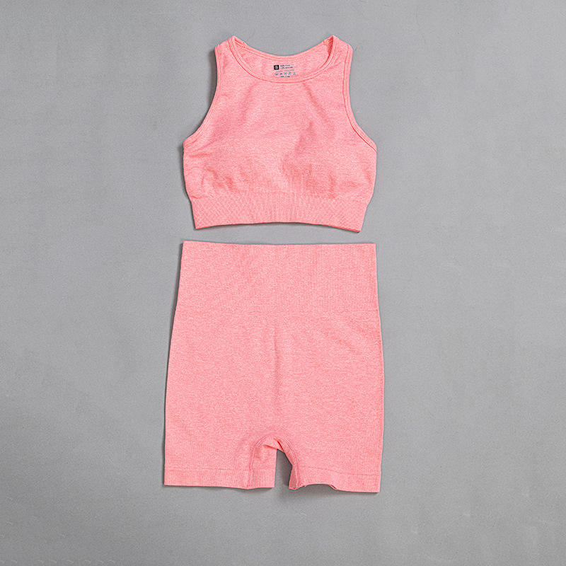 Yoga Wear Sports Bra Shorts Set - Image 2
