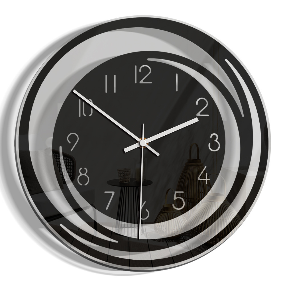 Minimalist Nordic Transparent Silent Clock - Image 2