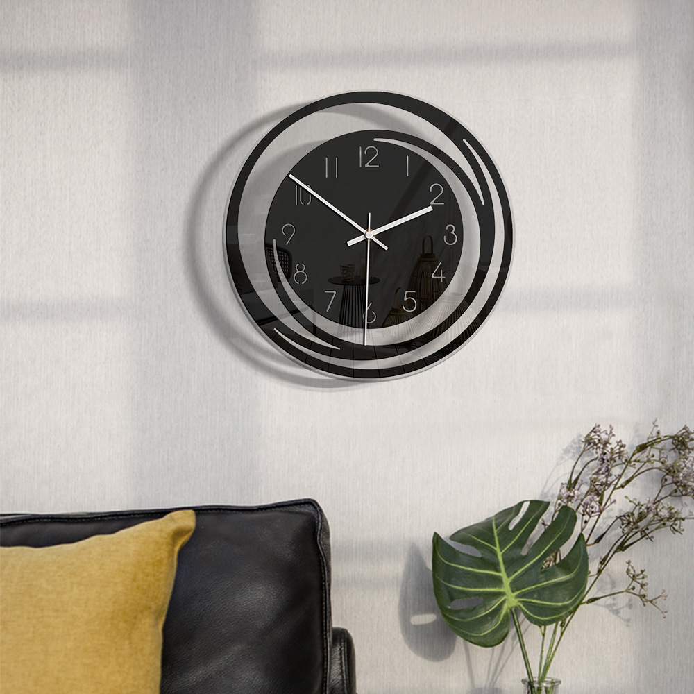 Minimalist Nordic Transparent Silent Clock - Image 4