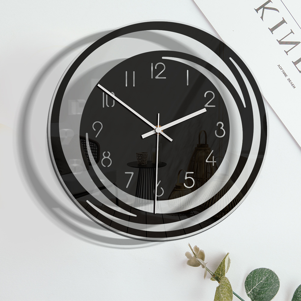 Minimalist Nordic Transparent Silent Clock - Image 8