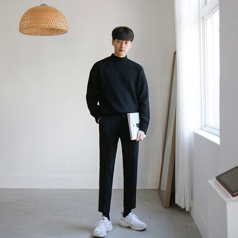 Slim Straight-Leg Pants