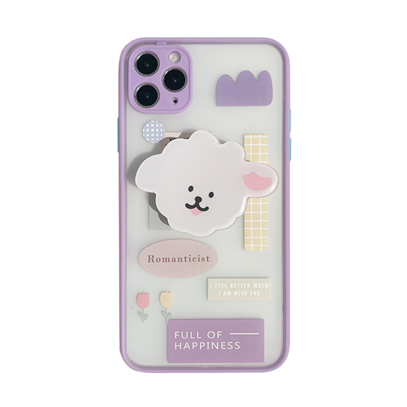 Frosted Painted Mobile Phone Case With Bracket