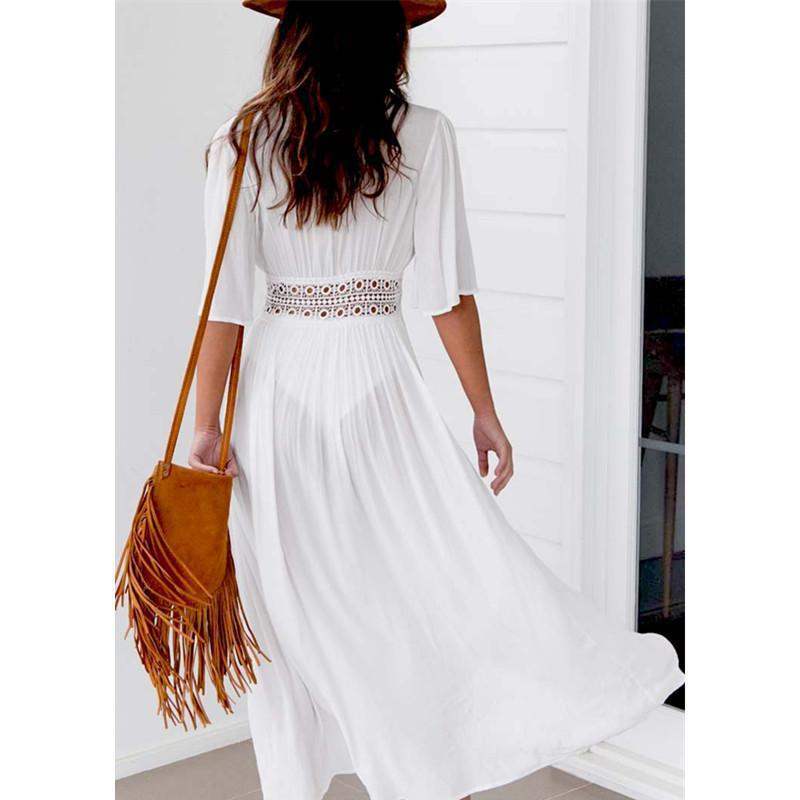 Beach Blouse Slub Cotton Beach Skirt - Image 4