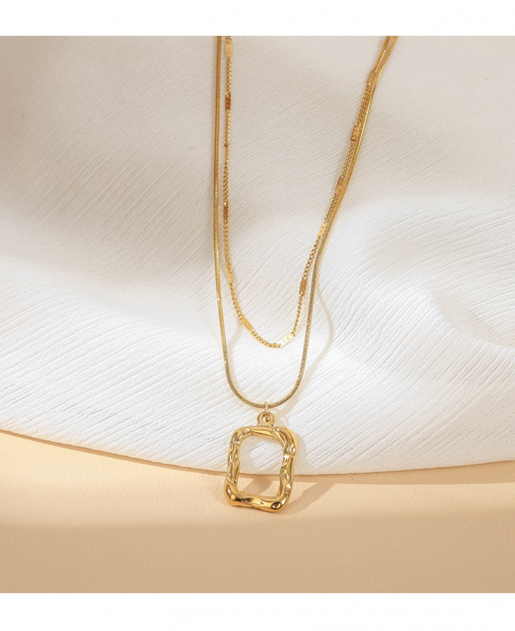 Double Layered Necklace Long Sweater Chain - Image 5