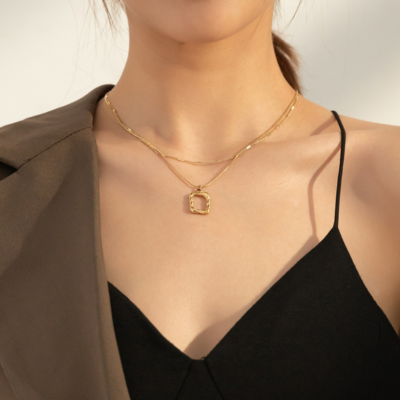 Double Layered Necklace Long Sweater Chain - Image 4