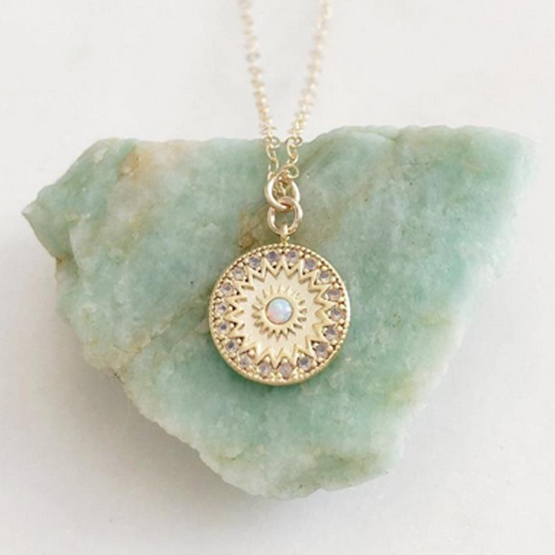 Opal Star Moon Necklace - Image 2
