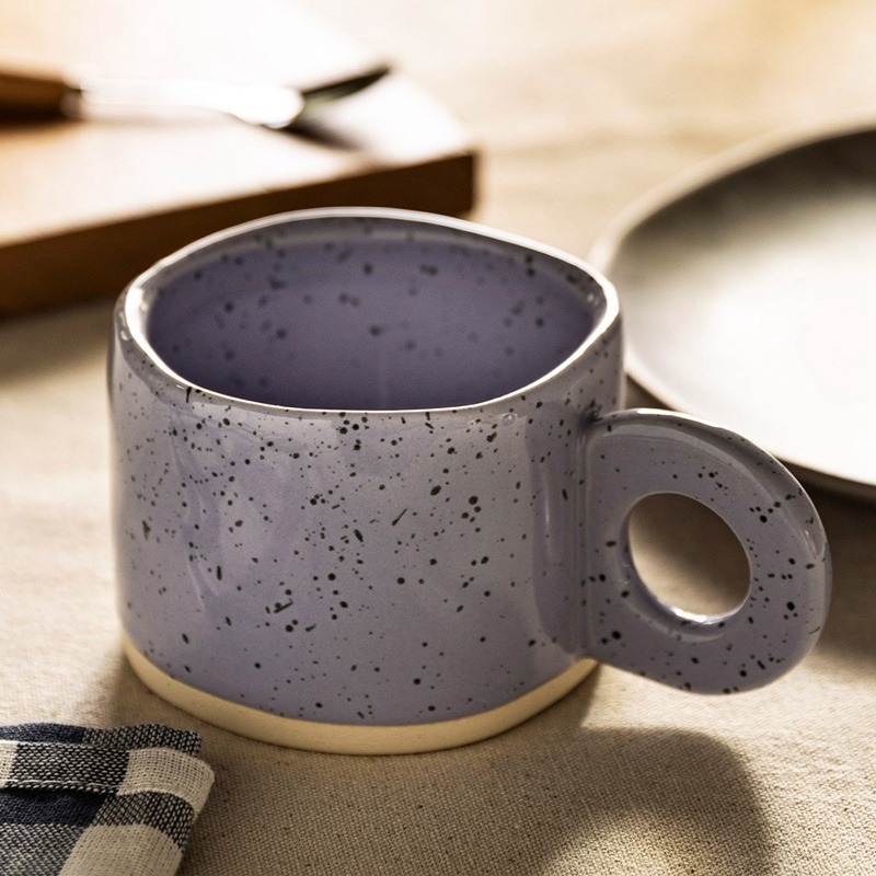 280ml Ceramic Candy Color Mug with Handle