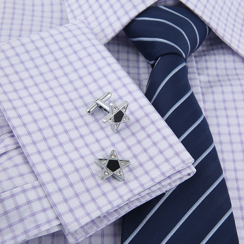 Novel Five-Pointed Star Shape Cufflinks - Image 5