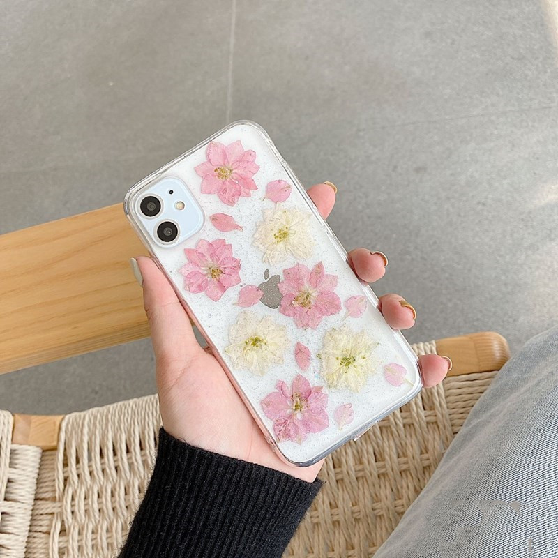 Hyuna Handmade Real Flowers for Mobile Phone Case