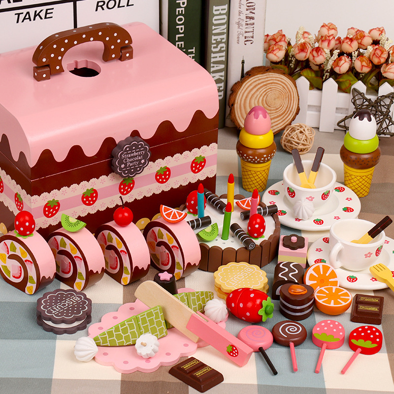 Children's Kitchen Cut Birthday Gift Cake Set Toys