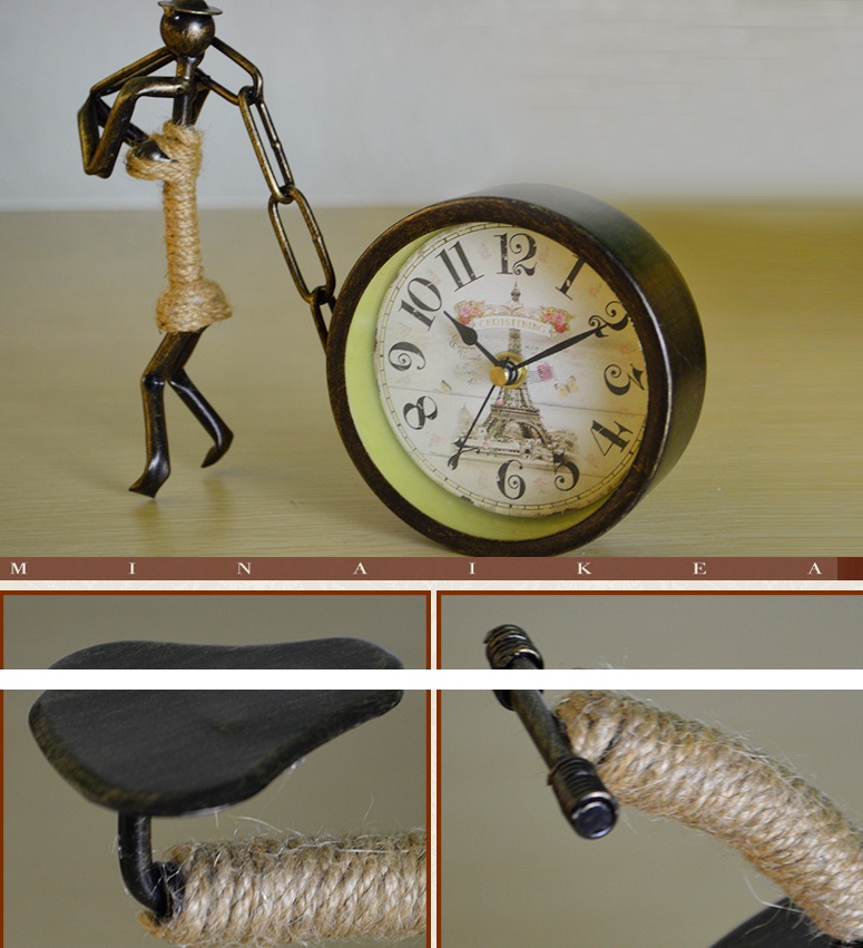 Creative Literary Retro Decorative Clock - Image 5