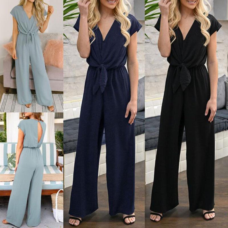 Summer Fashion Joker Jumpsuits With Button