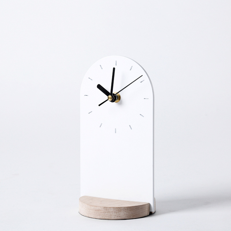 Wrought Iron Wooden Base Clocks