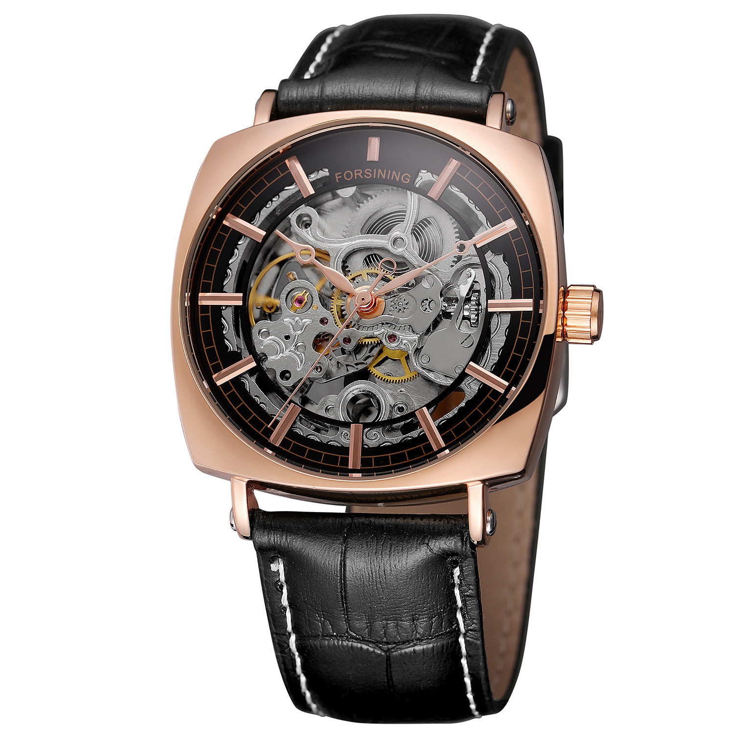 Fashion Luxury Gold Genuine Leather Watch