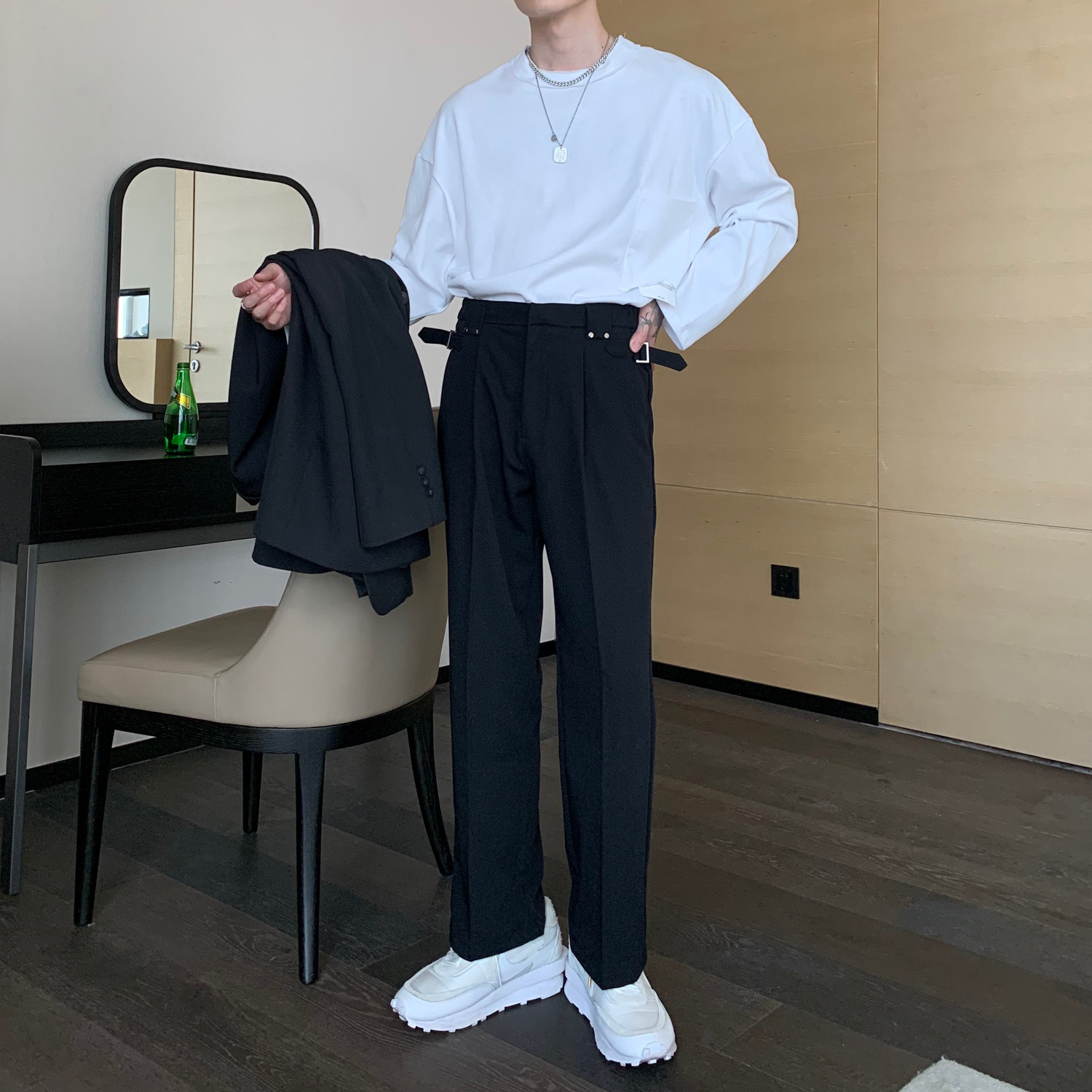 Formal Casual Straight Trousers
